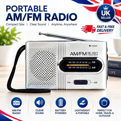 Travel radio battery - am, fm